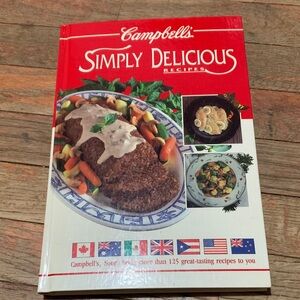 Campbell's Simply Delicious Recipes Cookbook - Red Cover